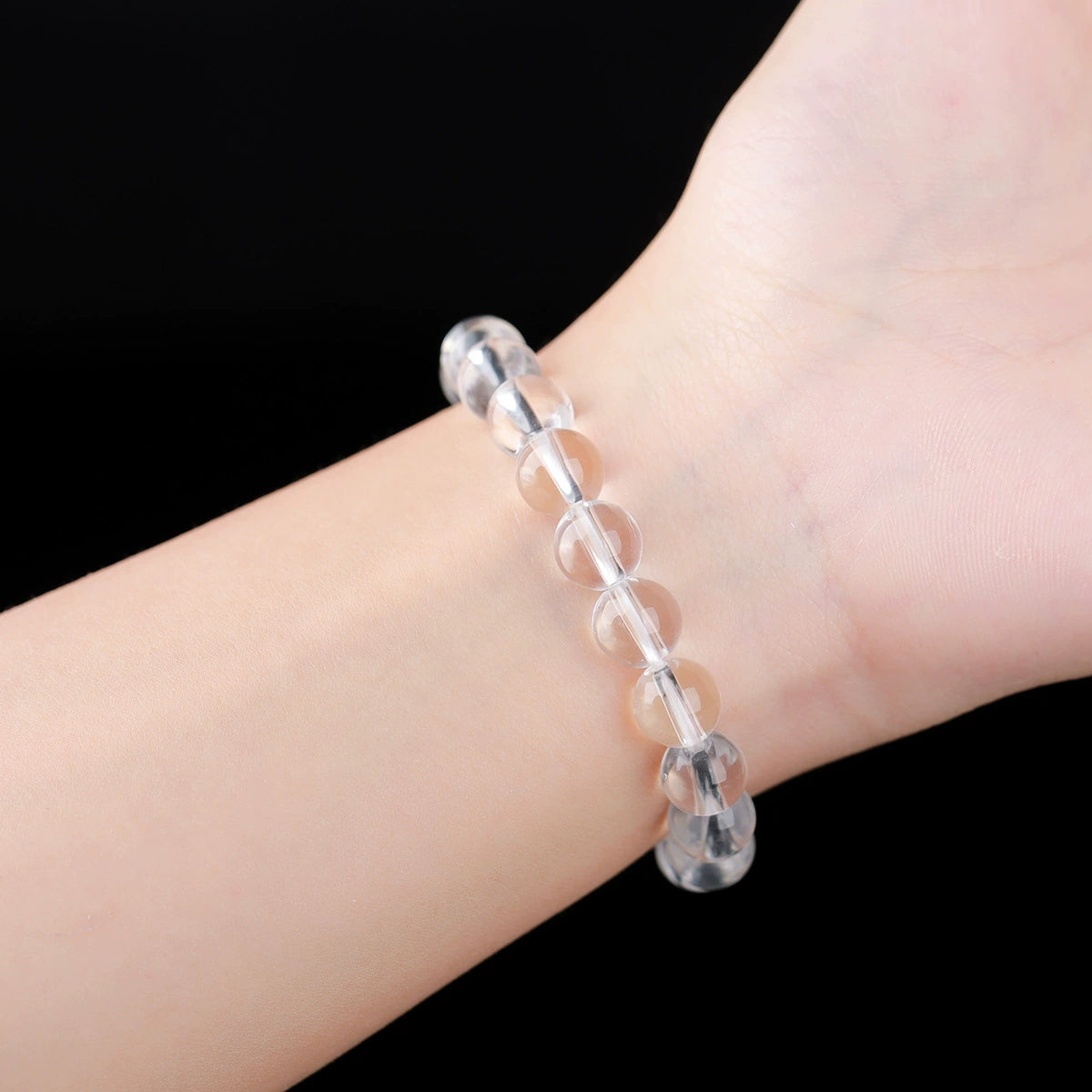 Metal Element Crystal Bracelet - White