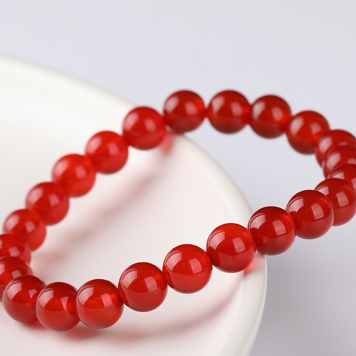 Fire Element Crystal Bracelet — Crimson Red