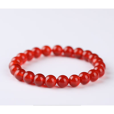 Fire Element Crystal Bracelet — Crimson Red