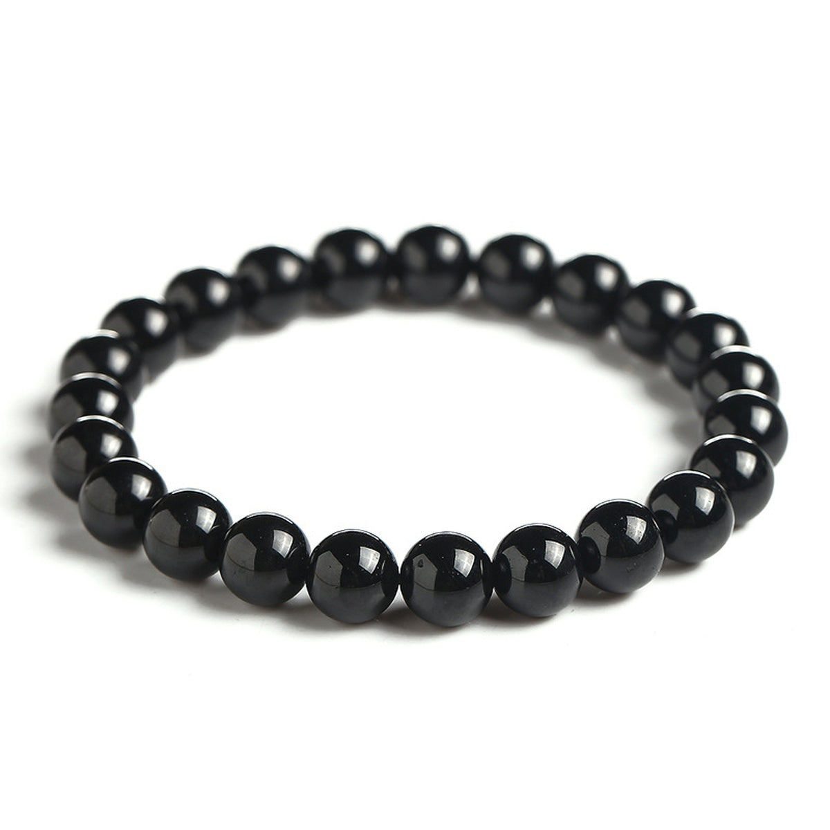 Water Element Crystal Bracelet - Deep Black