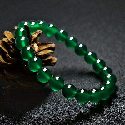 Wood Element Crystal Bracelet - Verdant Green